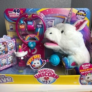Little Live Pet Toys Little Live Rainglow Unicorn Vet Set Nib Poshmark